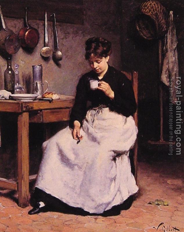 Victor Gabriel Gilbert : A Cup of Coffee